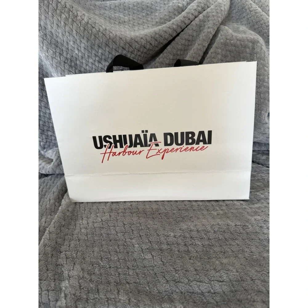 Authentic Ushuaia Dubai Harbour Experience Paper Gift Bag Size 8.5